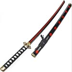 Abynow Anime Black Samurai Ninja Sword