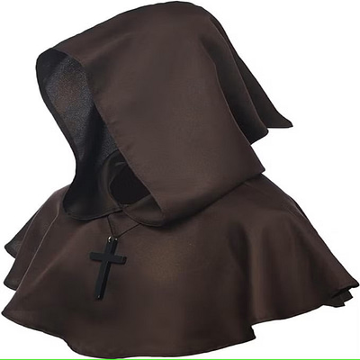 BLESSUME Medieval Hooded Cowl