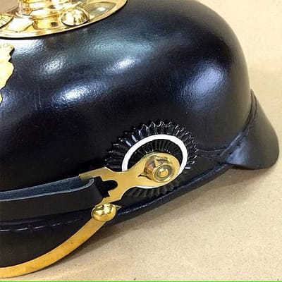 Leather Pickelhaube Imperial Prussian Helmet