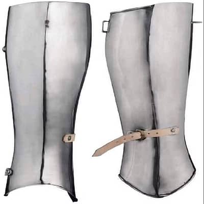 Medieval Closed Greaves Functional Larp