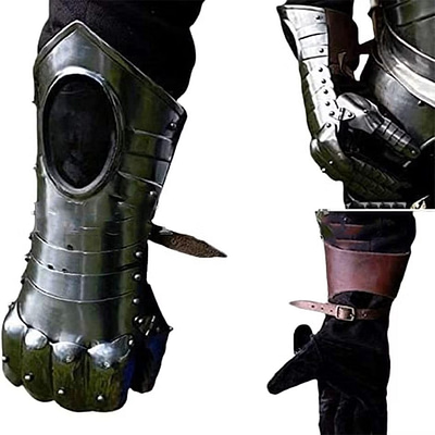 Black Ice Gauntlets Perfect for Medieval Costume