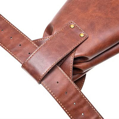 Eco-Fused Medieval PU Leather Belt and Pouch