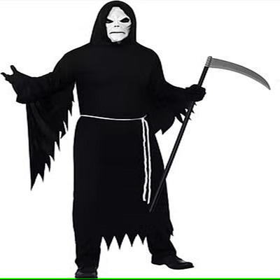 Grim Reaper Scythe Detachable Plastic Halloween Staff