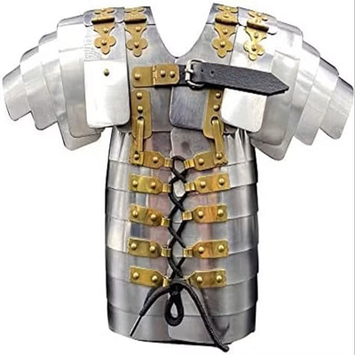 Medieval Warrior Costume SCA LARP Silver Gold