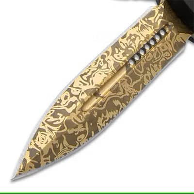 Midas Touch Gold Coated OTF Automatic Knife